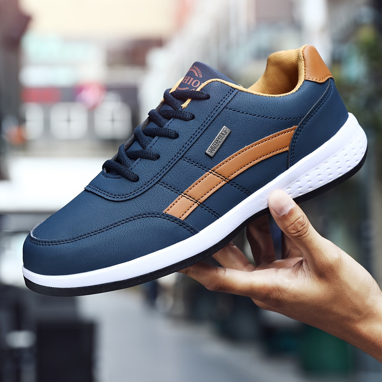 Men's Lace-up Sneakers - Athletic Shoes - Wear-resistant And Breathable